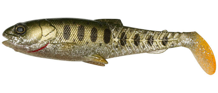 SAVAGE GEAR CANNIBAL PADDLETAIL 8,5cm OLIVE PEARL SILVER