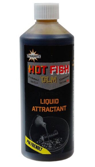 DYNAMITE BAITS LIQUID ATRAKTOR 500ml HOT FISH GLM