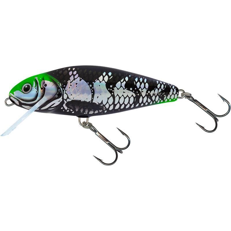 SALMO WOBLER PERCH 8 HOLO DARK GREEN HEAD