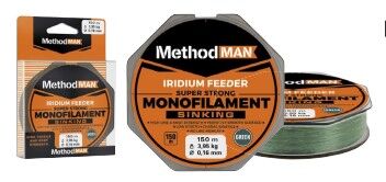 KONGER PLECIONKA METHODMAN IRIDIUM FEEDER GREEN 150m 0,185mm