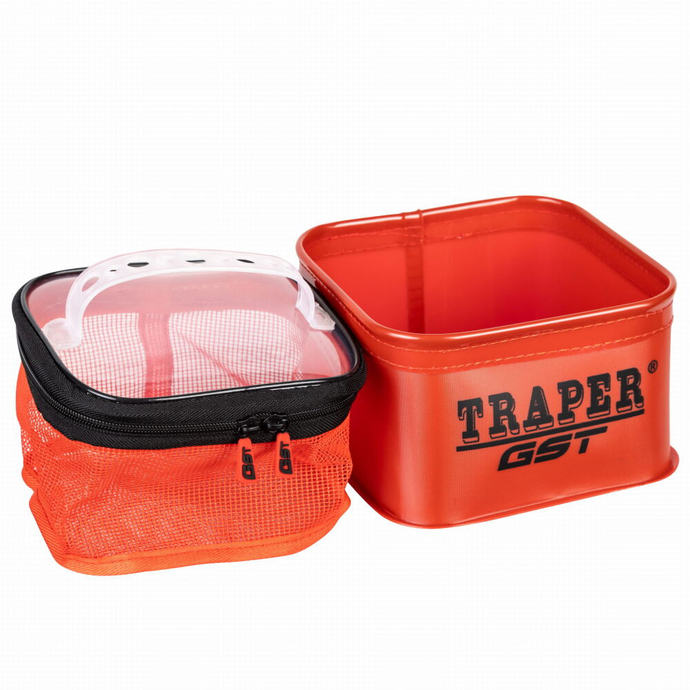 TRAPER POJEMNIK GST PCV DO PELLETU CZERWONY
