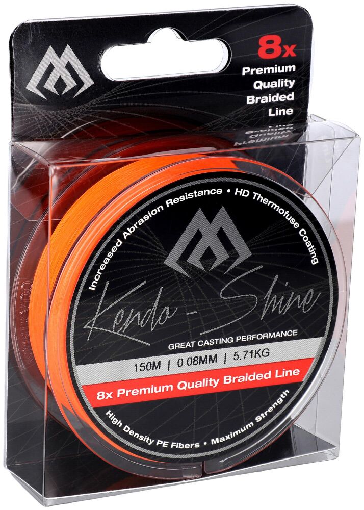 MIKADO PLECIONKA KENDO SHINE FLUO POMARAŃCZOWA 0,14mm 150m