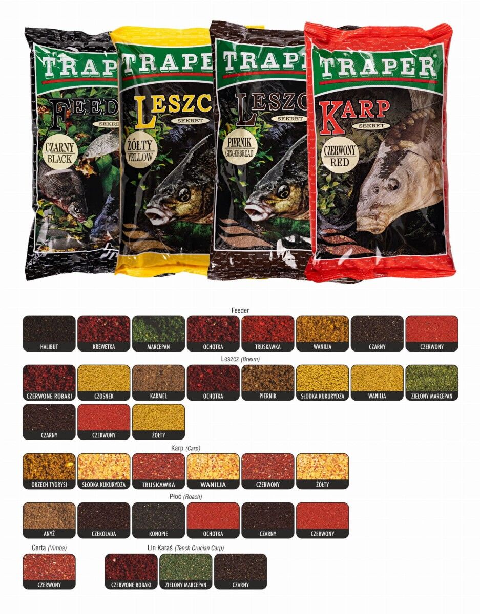 TRAPER ZANĘTA SEKRET 1kg KARP SŁODKA KUKURYDZA