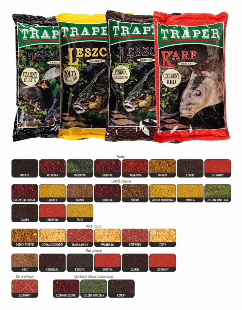 TRAPER ZANĘTA SEKRET 1kg KARP SŁODKA KUKURYDZA