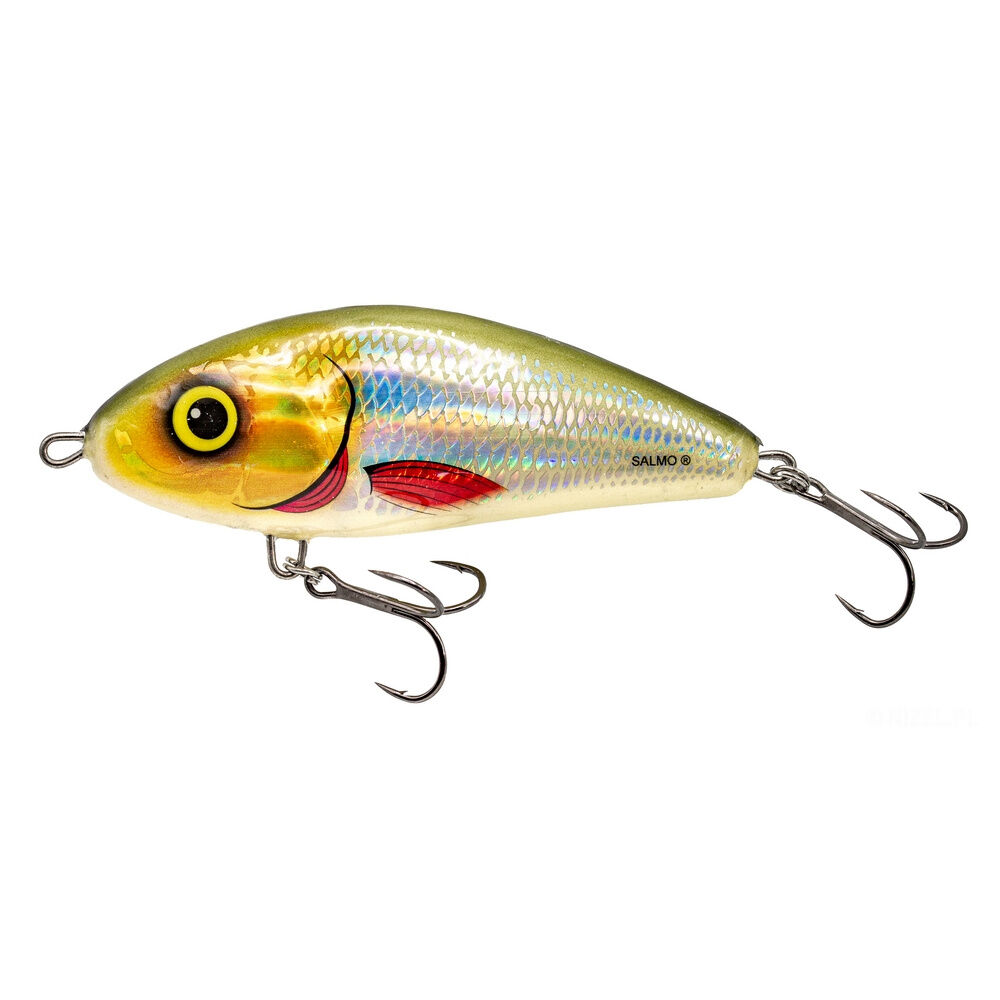 SALMO WOBLER FATSO SINKING 8 SILVER HALO