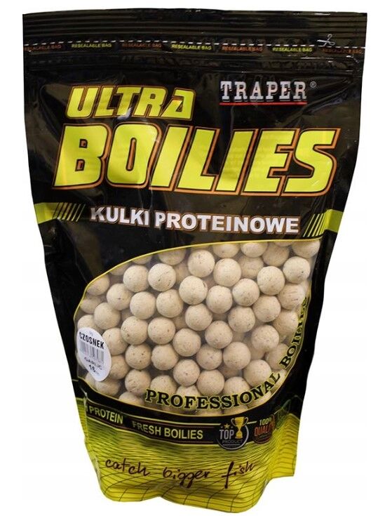 TRAPER KULKI PROTEINOWE ULTRA 1kg 16mm CZOSNEK