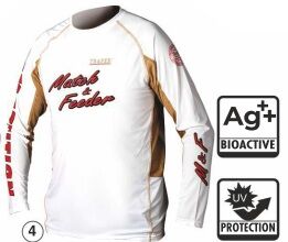 TRAPER BLUZA MATCH & FEEDER WHITE M