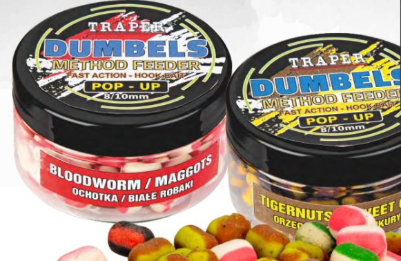 TRAPER DUMBELS DUO COLOR POP-UP MF HALIBUT KRAB 8/10MM 30G