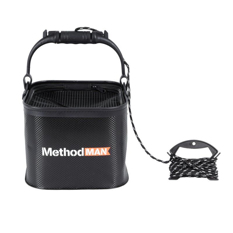 KONGER WIADRO SKŁADANE METHODMAN EVA ZE SZNURKIEM I SITKIEM 7L - 2