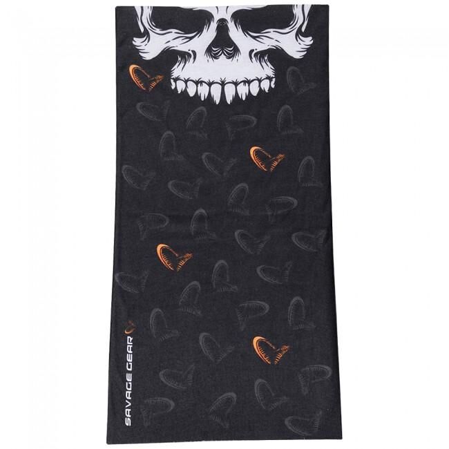 SAVAGE GEAR KOMIN BANDANA SKULL TEC TUBE BLACK