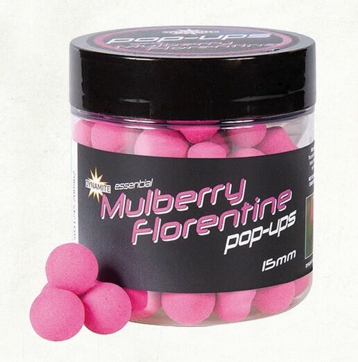 DYNAMITE BAITS FLURO POP-UPS 15mm MULBERRY FLORENTINE