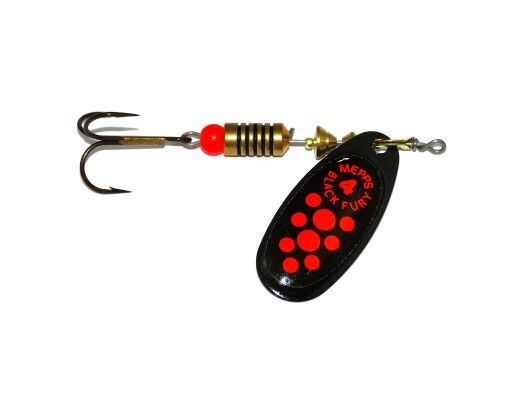 MEPPS BŁYSTKA BLACK FURY 4 CZARNA CZERWONE KROPKI 8g