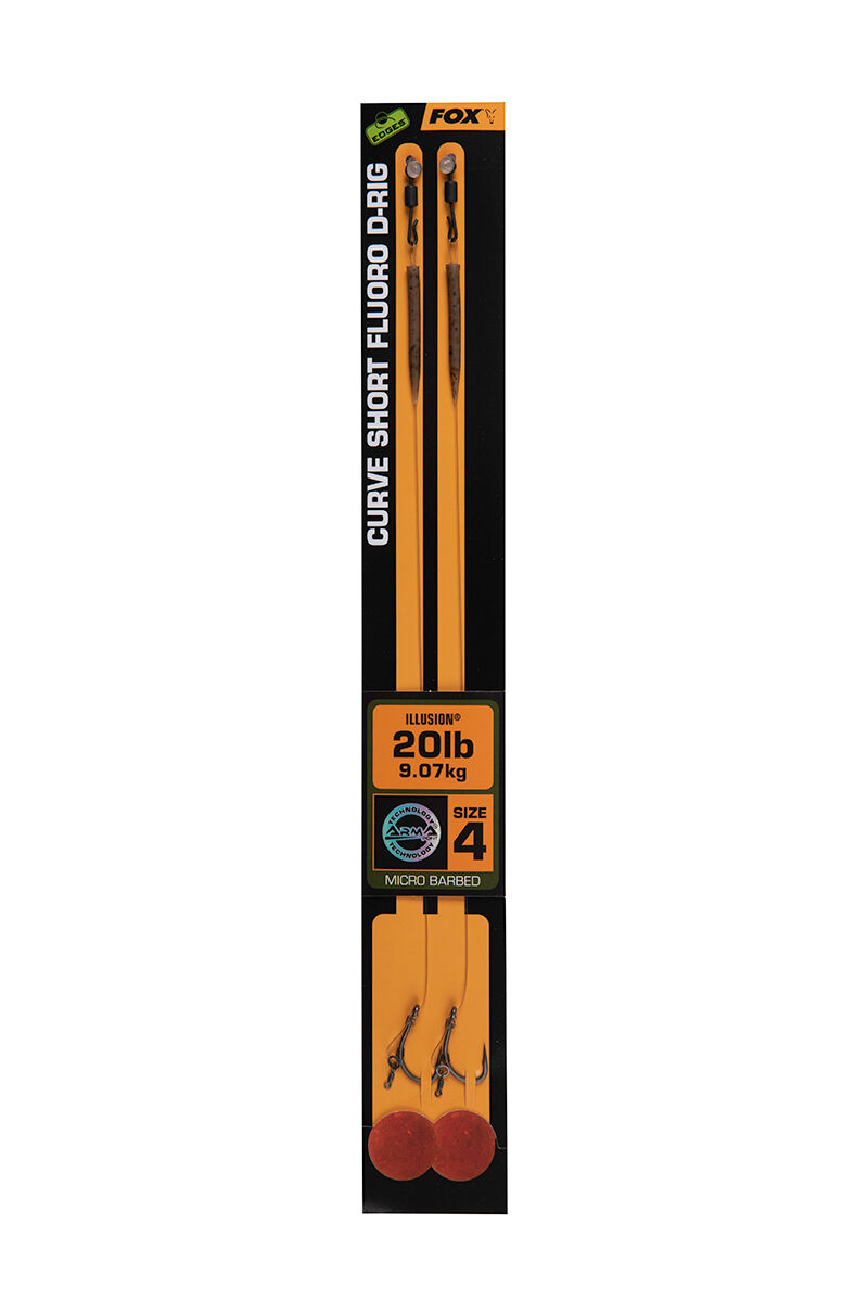 FOX HAK Z WŁOSEM CURVE SHORT FLUORO D RIG 4