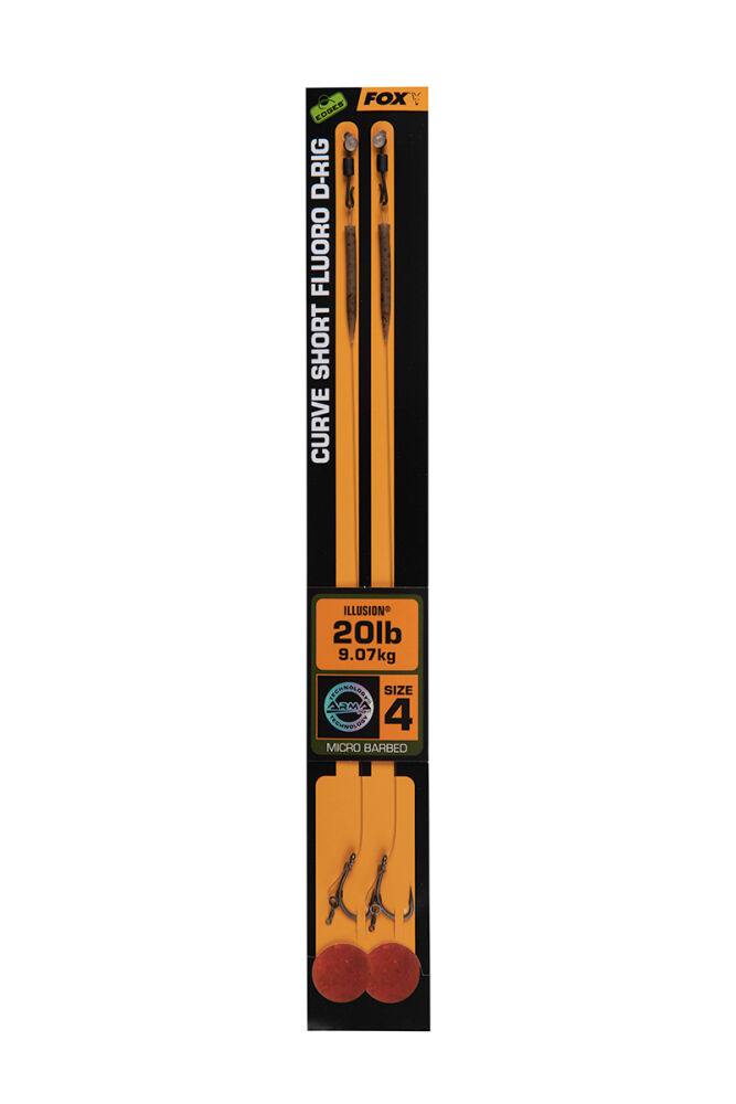 FOX HAK Z WŁOSEM CURVE SHORT FLUORO D RIG 4