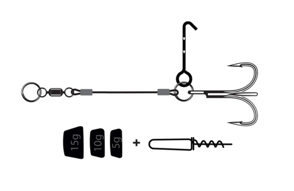 VMC DOZBROJKA BELLY PIKE RIG 12-20cm