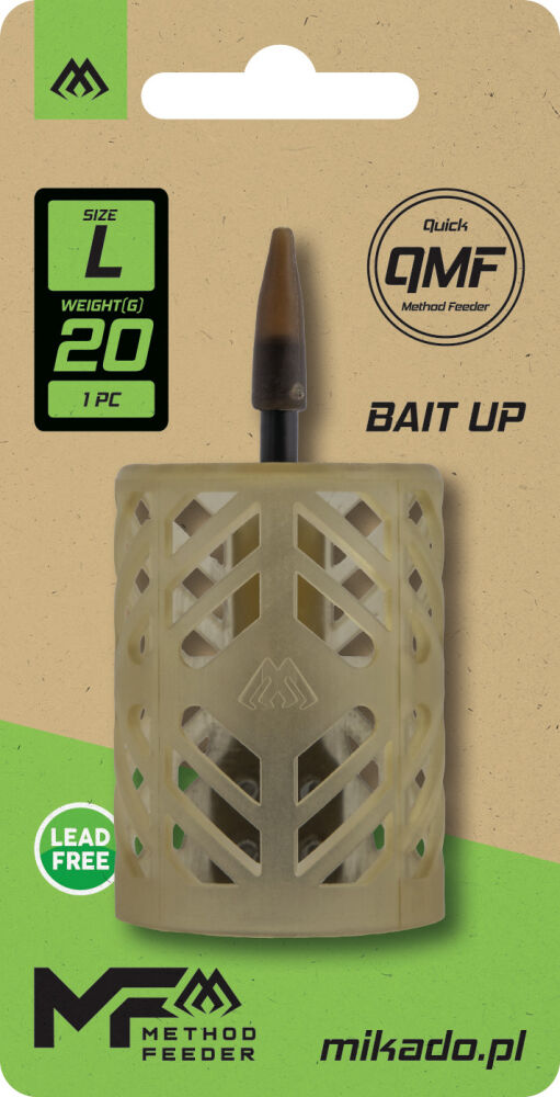 MIKADO KOSZYK  BAIT UP FEEDER QMF L 20g