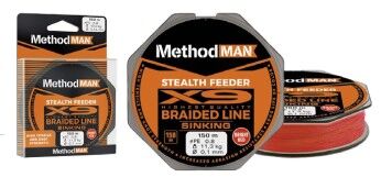 KONGER PLECIONKA METHODMAN STEALTH X9 FEEDER BRIGHT RED 150m 0,10mm