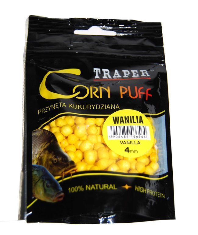 TRAPER PŁYWAJĄCA PRZYNĘTA HACZYKOWA CORN PUFF WANILIA 20g 4mm