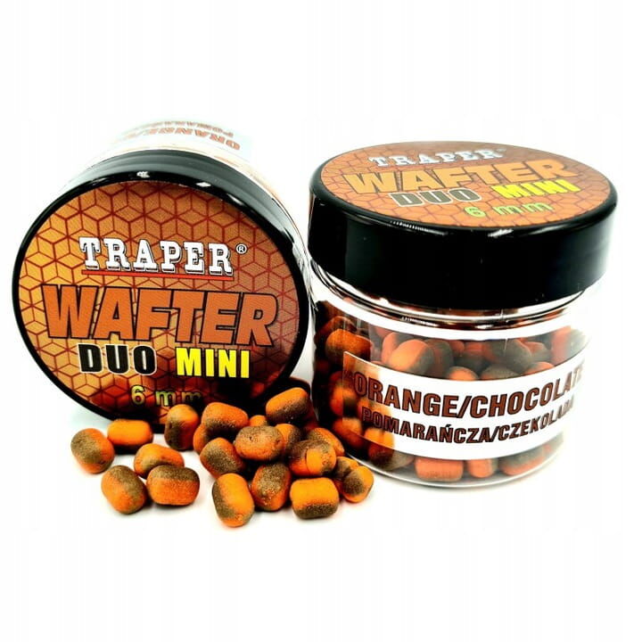 TRAPER WAFTER MINI DUO COLOR MF POMARAŃCZA CZEKOLADA 6mm