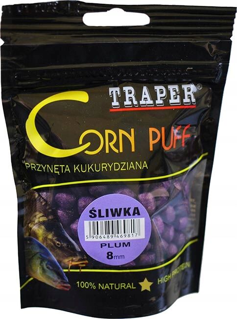 TRAPER PŁYWAJĄCA PRZYNĘTA HACZYKOWA CORN PUFF ŚLIWKA 20g 8mm
