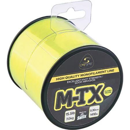 CARP SPIRIT ŻYŁKA M-TX FLUO YELLOW 0,30mm 1410m