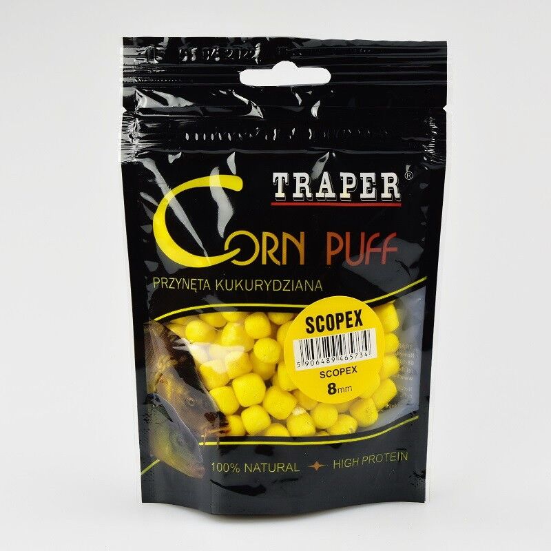 TRAPER PŁYWAJĄCA PRZYNĘTA HACZYKOWA CORN PUFF SCOPEX 20g 4mm