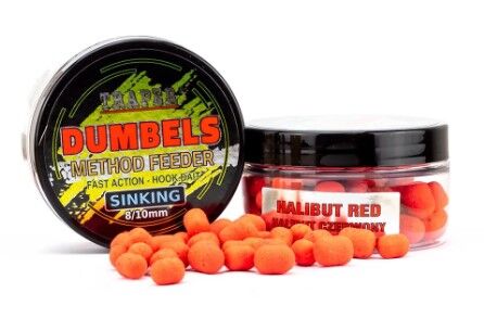 TRAPER DUMBELS SINKING MF HALIBUT CZERWONY 8/10 MM 50G