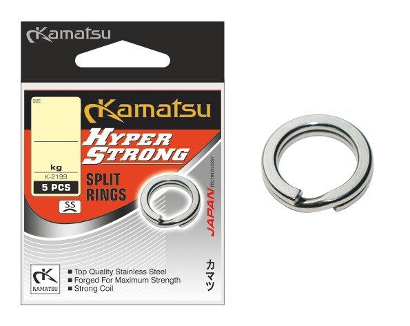 KAMATSU KÓŁKO ŁĄCZNIKOWE HYPER STRONG SPLIT RINGS K-2199 4mm