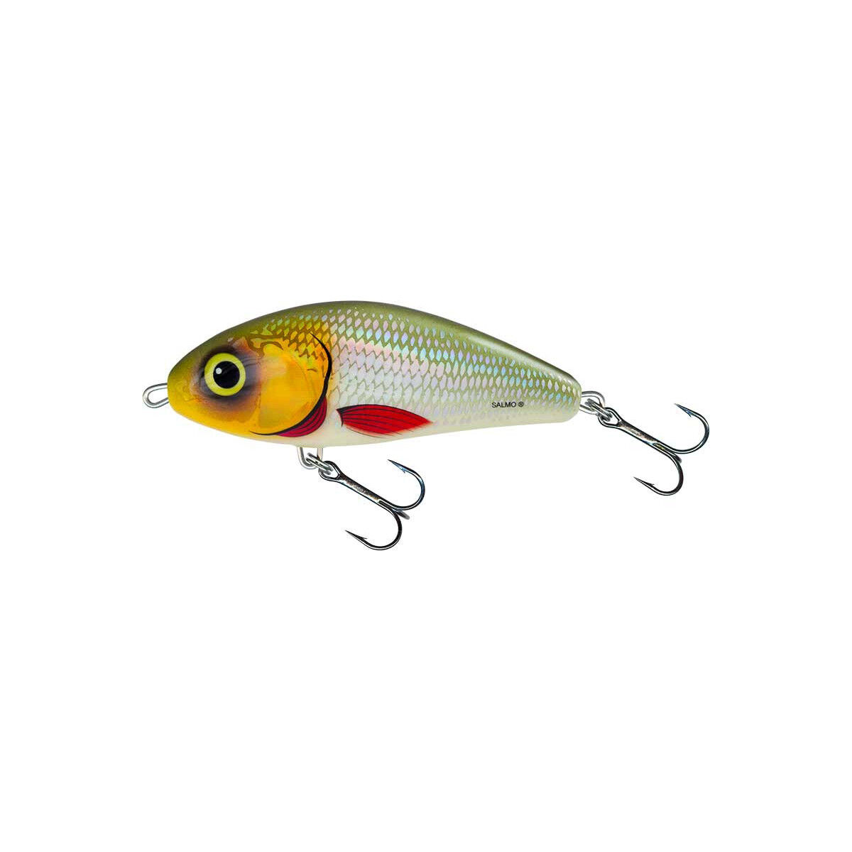 SALMO WOBLER FATSO SINKING 10 SILVER HALO