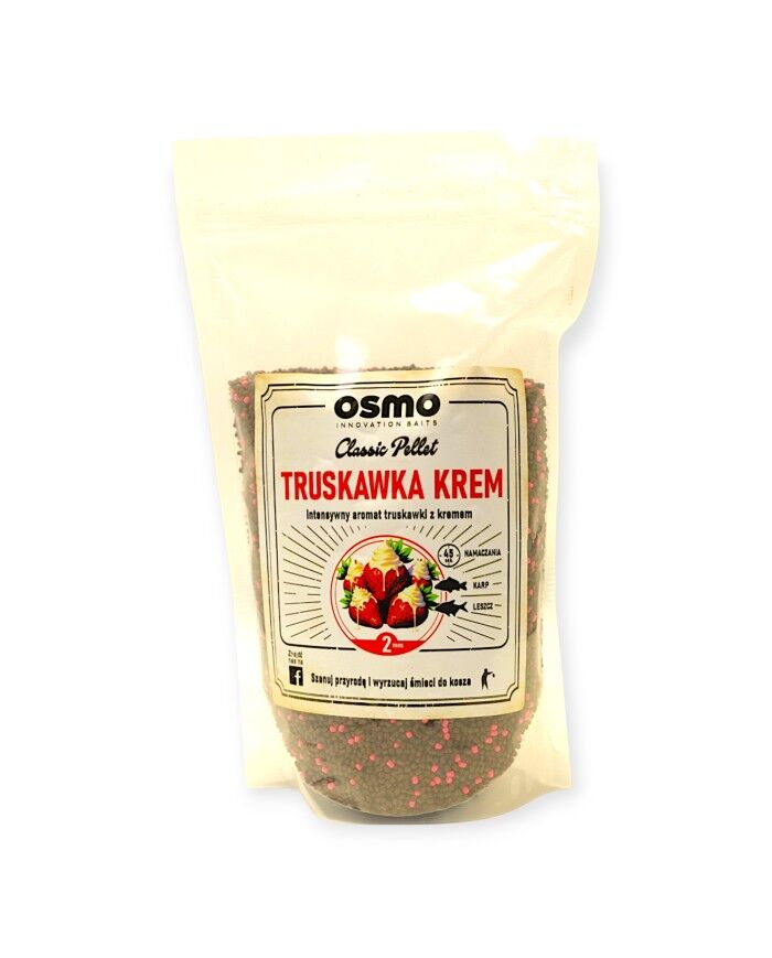 OSMO PELLET CLASSIC 0,8kg TRUSKAWKA KREM
