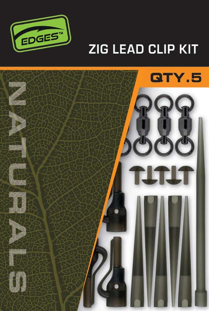 FOX ZESTAW ZIG LEAD CLIP KIT NATURAL
