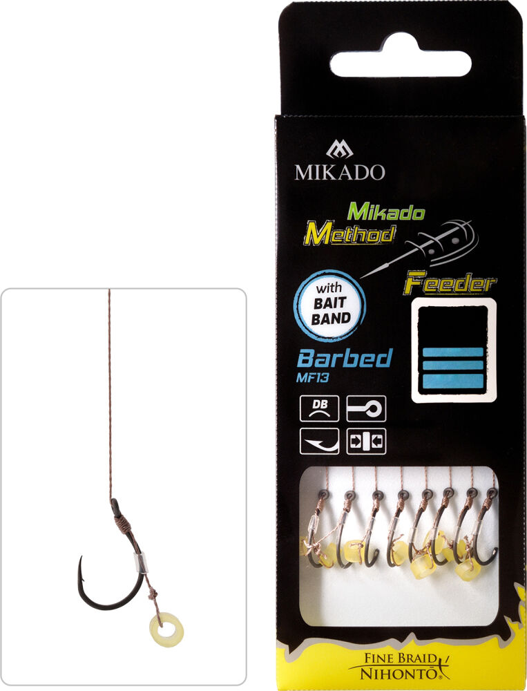MIKADO HACZYK DO MF 10cm PLECIONKA Z GUMKĄ 8 213G