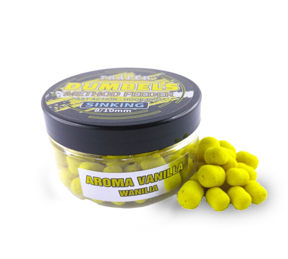 TRAPER DUMBELS SINKING MF WANILIA 8/10 MM 50G