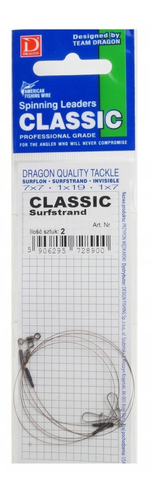 DRAGON PRZYPON CLASSIC SURFSTRAND 1x7 7kg/15cm