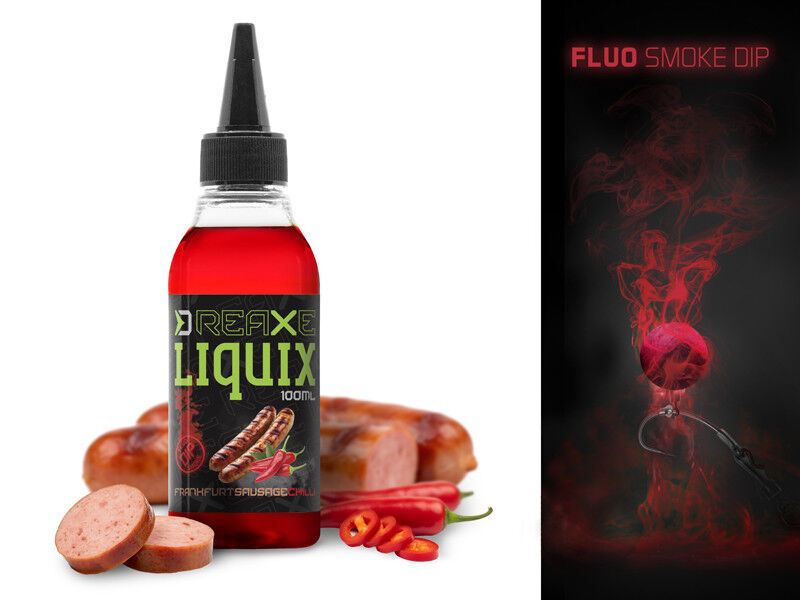 DELPHIN DIP FLUO D SNAX 100ml FRANKFUTERKA CHILLI