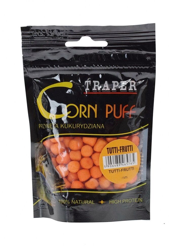 TRAPER PŁYWAJĄCA PRZYNĘTA HACZYKOWA CORN PUFF TUTTI FRUTTI 20g 8mm