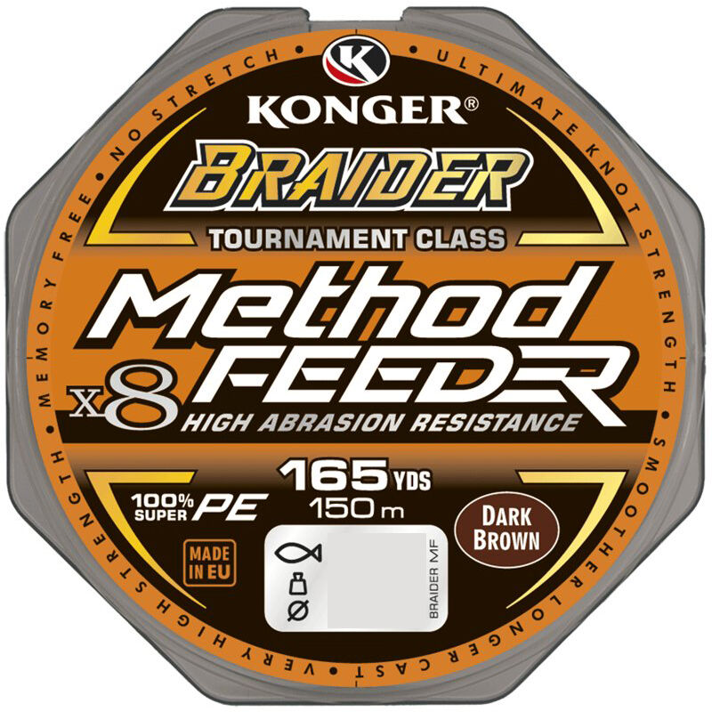 KONGER PLECIONKA X8 BRAIDER MF DARK BROWN 150m  0,10 - 3