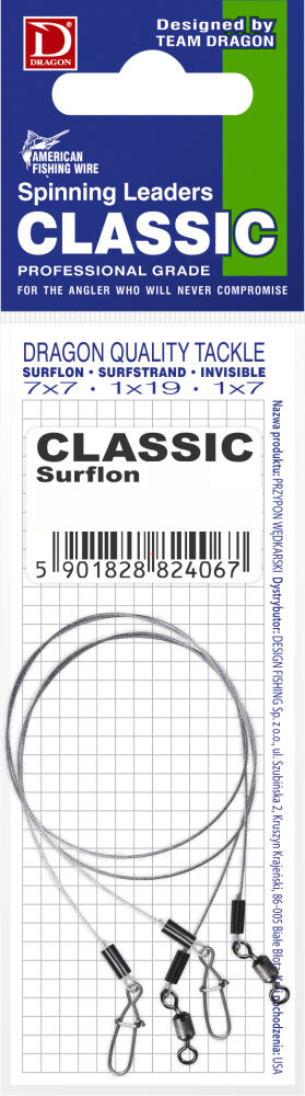 DRAGON PRZYPON CLASSIC SURFLON 1x7 9kg/40cm