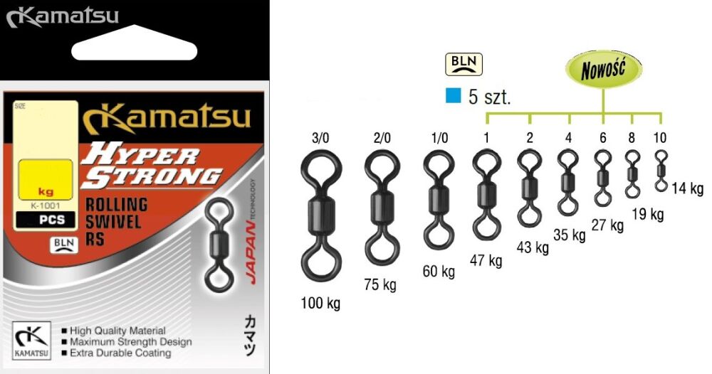 KAMATSU KRĘTLIK HYPER STRONG K1001 10 14kg