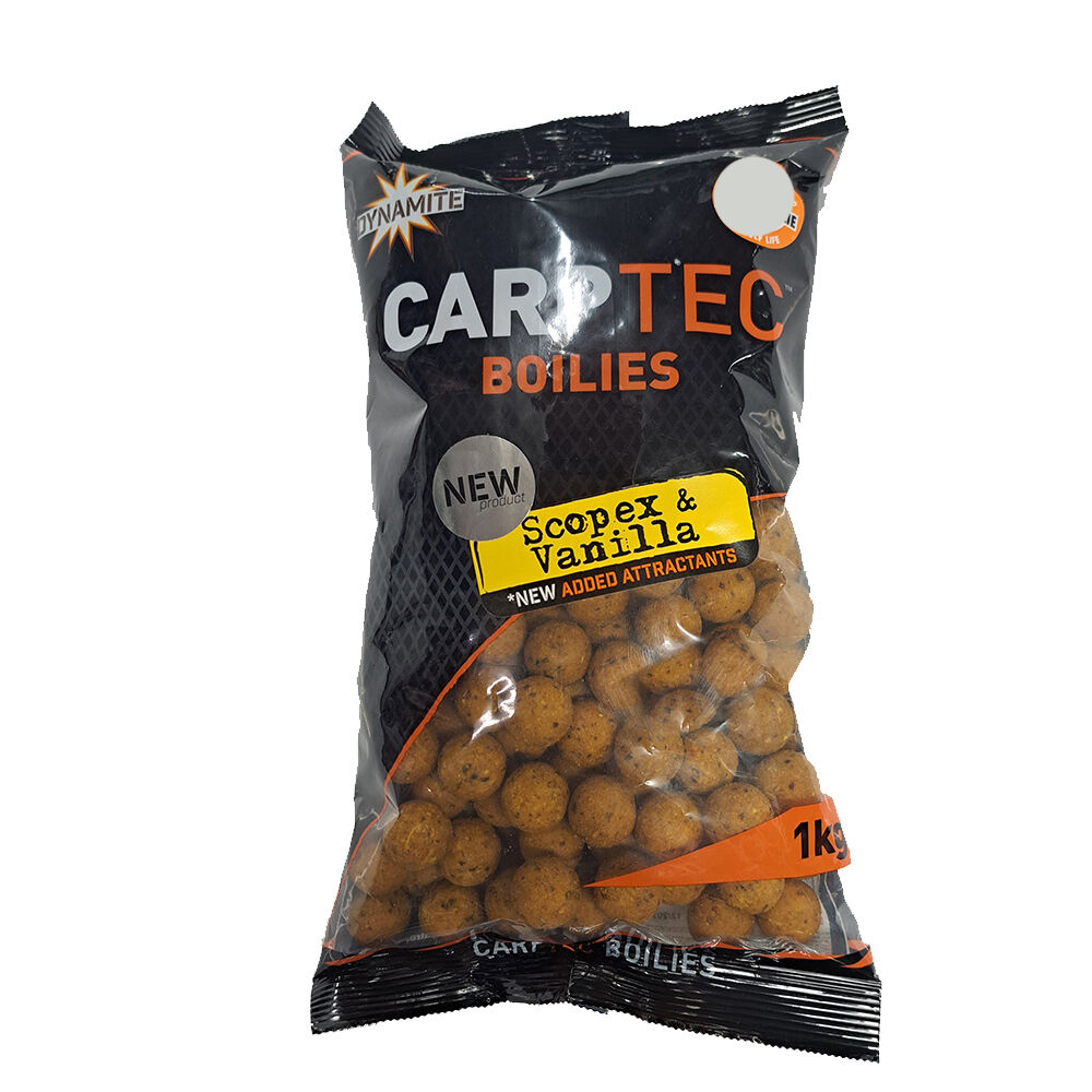 DYNAMITE BAITS CARPTEC KULKI 1kg 15mm SCOPEX WANILLA