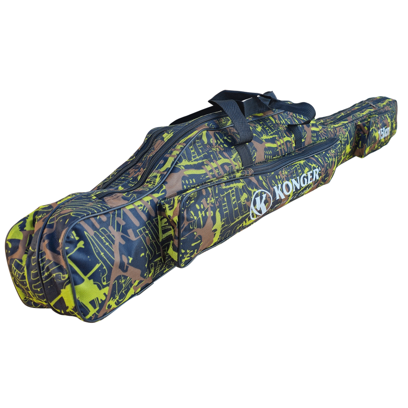 KONGER POKROWIEC FUTERAŁ NA WĘDKI CLOVER 130cm 2 komory - 2
