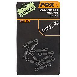 FOX KRĘTLIK KWIK CHANGE SWIVELS 10  10 szt.