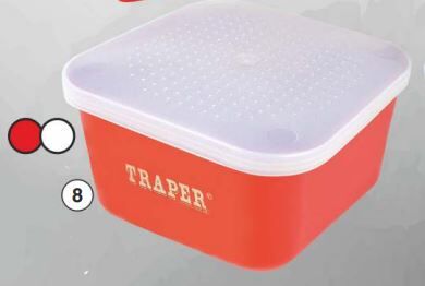 TRAPER PUDEŁKO 1,25L CZERWONE