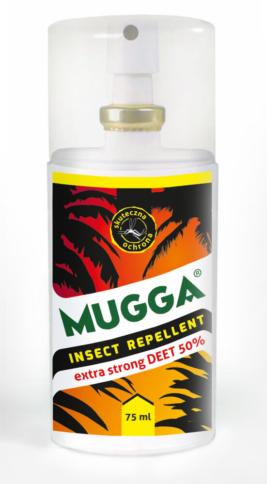 MUGGA SPRAY STRONG DEET 50% PREPARAT NA KOMARY KLESZCZE