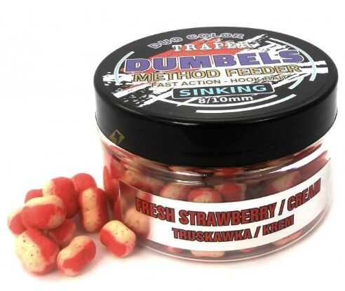 TRAPER DUMBELS DUO COLOR SINKING MF TRUSKAWKA/KREM 8/10MM 50G
