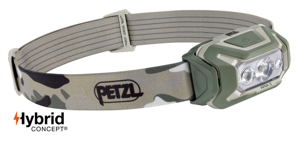 PETZL LATARKA CZOŁOWA ARIA 2RGB 450 KAMUFLAŻ