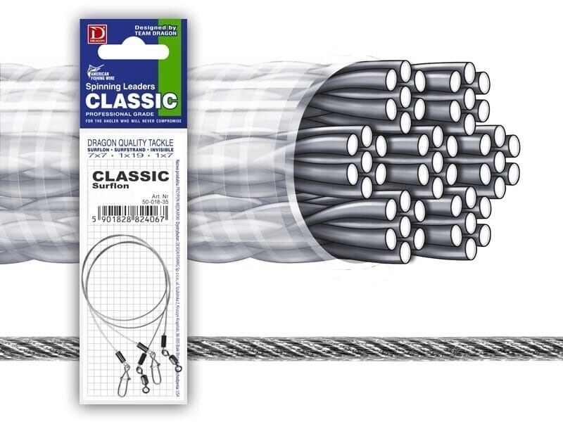 DRAGON PRZYPON CLASSIC INVISIBLE 10kg/40cm