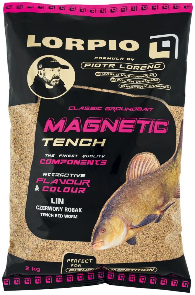LORPIO ZANĘTA MAGNETIC 2kg LIN CZERWONY ROBAK